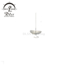 Modern Chandelier High Ceiling Chandelier Foyer Staircase Silver Leaves Ceiling Light Fixture Villa Spiral Pendant Light for Living Room Entryway Round