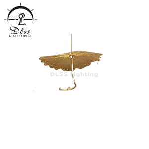 Gold Leaves Mini Pendant Lamp Customization Available for Project