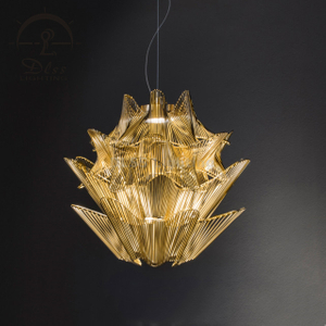Gold Metal Cage Pendant Light LED 12W Warm White Hanging Lamp Loft