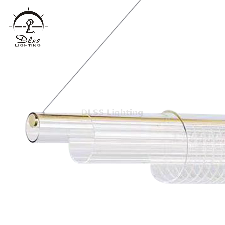 Chandeliers 3 Glass Tubes Big Glass Project Chandelier, Lamps Suspension Lamp Ceiling Lamp Hanging Lamp Ceiling Lighting