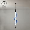 Nylon Shade Vertical Linear Acrylic Pendant Light LED Hanging Light Fixture 