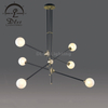 Leading Factory 6 Glass Sputnik Chandelier 9389