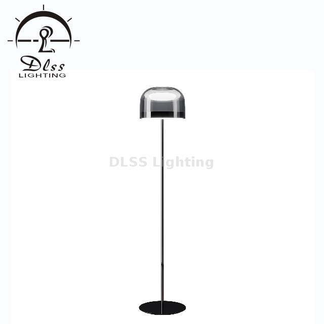 Hotel Apartment Tall Standing Floor Lamp with Copper Color Electro-plating Finish 9705