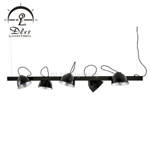 5-Light Pendant Lighting for Kitchen Island Farmhouse Pendant Light Matte Black Finish for Kitchen