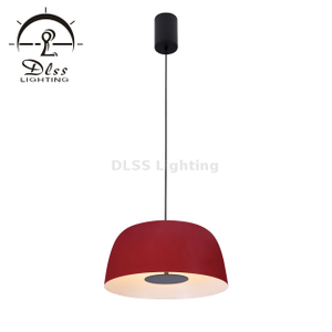 Classic Red Pendant Light Modern 1 Light Metal Hanging Light for Living Room Bedroom Kitchen
