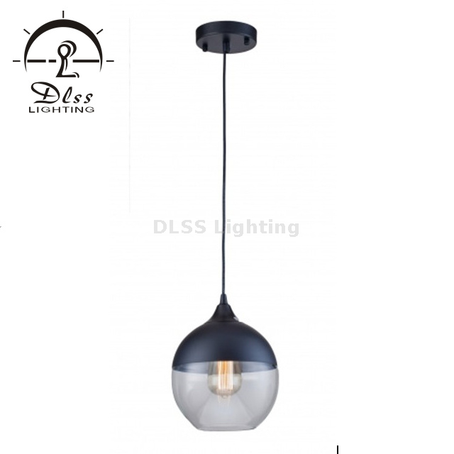 Industrial Pendant Lighting, Adjustable Hanging Light Fixtures, Glass Shade Pendant Light, Vintage Farmhouse Mini Hanging