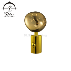 DLSS Decor Gold Acrylic with Gold Metal Base Table Lamp 9305T