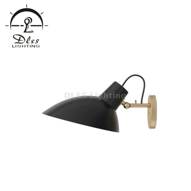 Industrial Floor Lamp Black Reading Lamp, Adjustable Head Antique Indoor Standing Tripod Lamp 