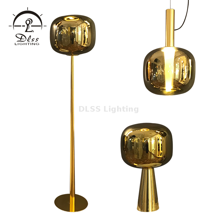 Lampadare DLSS Lighting Factory Lighting Collection Gold/Silver/Copper Glass Bedroom Living Room Home Office Desk Nightstand Table Lamp 
