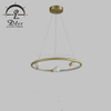 3-Light White Bulb Chandelier Farmhouse Industrial Country Style Round Pendant Light Fixture