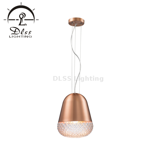 Modern Luminaires Glass Island Drum Pendant Light Hanging Ceiling Lighting 9309