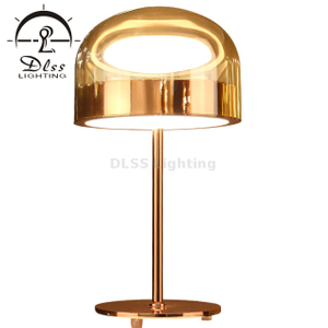 Hotel Apartment Polished Rose Gold Shinning Table Lamp Reading Lamp 9705