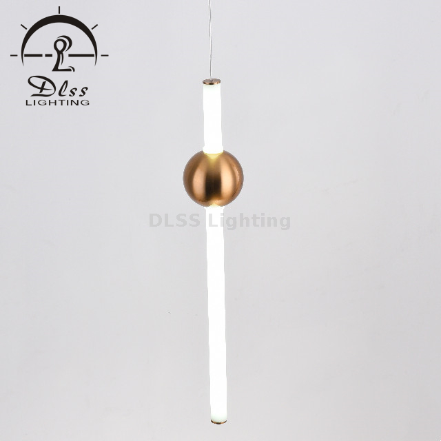 Guzhen Lighting Factory Vertical Metal Stick LED Hanging Lamp 10053