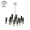 Modern Chandelier Luxury Gold and Black Hanging Pendant Light Contemporary Large Chandelier