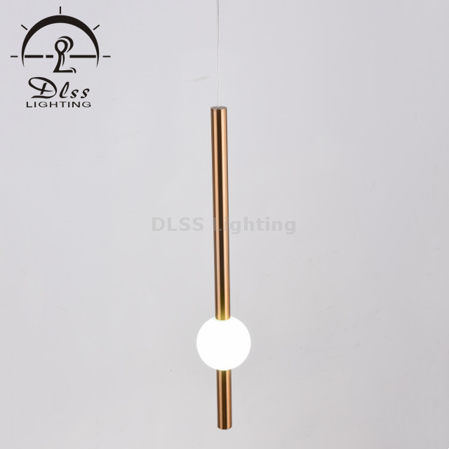 Guzhen Lighting Factory Horizontal Glass Stick LED Hanging Lamp 10053
