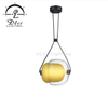 GLOBAL Modern Minimalist Style Pendant Light, Creative Art Glass Pendant Lamp, LED Hanging Lamp