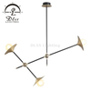 Modern Chandeliers,Sputnik Chandelier New Art Industrial Pendant Light Easy to Install Pendant Light Black and Gold Chandeliers
