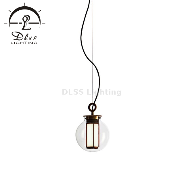 Retail Shop Long Glass Amber, Smoky with E27 Hanging Pendant Lamp 10082